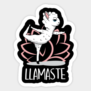 Llamaste Yoga Alpaca Sticker